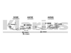 KLARIUS 930703U išmetimo sistema
