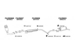 VENEPORTE 250332 išmetimo sistema 
 Išmetimo sistema -> Išmetimo sistema, visa