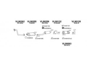 VENEPORTE 900125 išmetimo sistema 
 Išmetimo sistema -> Išmetimo sistema, visa