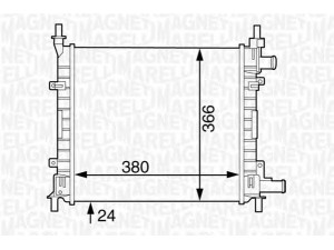 MAGNETI MARELLI 350213121800 radiatorius, variklio aušinimas 
 Aušinimo sistema -> Radiatorius/alyvos aušintuvas -> Radiatorius/dalys
1025532, 1056616, 1098775, 97KB8005AF