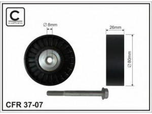 CAFFARO 37-07 kreipiantysis skriemulys, V formos rumbuotas diržas 
 Diržinė pavara -> V formos rumbuotas diržas/komplektas -> Laisvasis/kreipiamasis skriemulys
55190054, 60613858, 60624747, 60813308