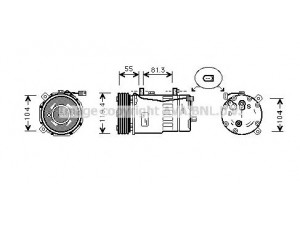 AVA QUALITY COOLING AIAK003 kompresorius, oro kondicionierius 
 Oro kondicionavimas -> Kompresorius/dalys
1J0820803B, 1J0820803F, 1J0820803G