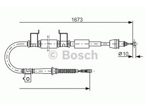 BOSCH 1 987 482 362 trosas, stovėjimo stabdys 
 Stabdžių sistema -> Valdymo svirtys/trosai
59770 1H400