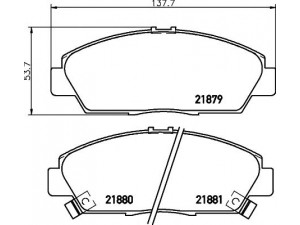 PAGID T3035 stabdžių trinkelių rinkinys, diskinis stabdys 
 Techninės priežiūros dalys -> Papildomas remontas
45022S30G10, 45022S30G12, 45022SE0528