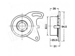 IPS Parts ITB-6505 įtempiklis, paskirstymo diržas 
 Diržinė pavara -> Paskirstymo diržas/komplektas -> Dirželio įtempiklis (įtempimo blokas)
MD109958