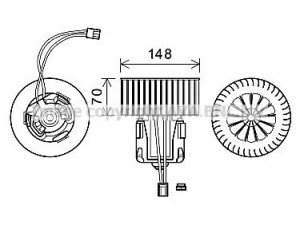 AVA QUALITY COOLING BW8540 elektrovariklis, vidinis pūtiklis 
 Šildymas / vėdinimas -> Orpūtė/dalys
64119194590, 64119200935, 64119242608