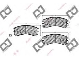 DJ PARTS BP1461 stabdžių trinkelių rinkinys, diskinis stabdys 
 Techninės priežiūros dalys -> Papildomas remontas
41060-28B85, 41060-28B86, 41060-35F90