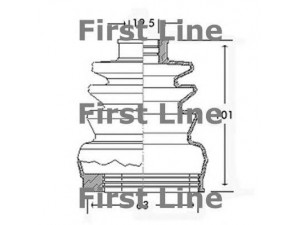 FIRST LINE FCB2416 gofruotoji membrana, kardaninis velenas 
 Ratų pavara -> Gofruotoji membrana
BAU4412