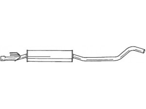 AKS DASIS SG40455 vidurinis duslintuvas 
 Išmetimo sistema -> Duslintuvas
5852086