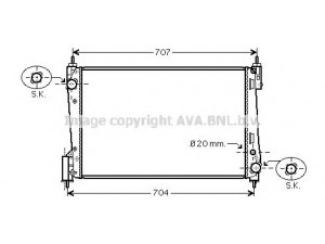 AVA QUALITY COOLING FT2400 radiatorius, variklio aušinimas 
 Aušinimo sistema -> Radiatorius/alyvos aušintuvas -> Radiatorius/dalys
51863817, 51936040