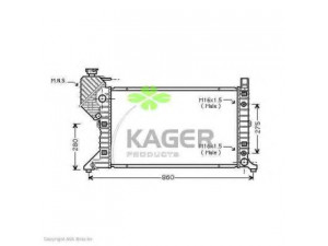 KAGER 31-3246 radiatorius, variklio aušinimas 
 Aušinimo sistema -> Radiatorius/alyvos aušintuvas -> Radiatorius/dalys
9015003800