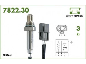 MTE-THOMSON 7822.30.038 lambda jutiklis 
 Išmetimo sistema -> Jutiklis/zondas
XF52-9G444-BA, XF52-9G444-DA, XF52-9G444-GA