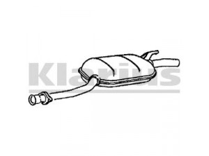 KLARIUS 220157 vidurinis duslintuvas 
 Išmetimo sistema -> Duslintuvas
2014900215, 2014902515, 2014902715