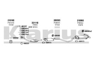 KLARIUS 630316E išmetimo sistema 
 Išmetimo sistema -> Išmetimo sistema, visa