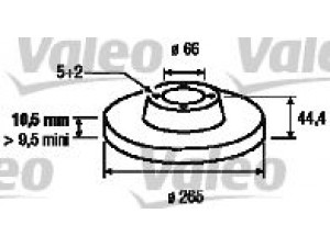 VALEO 186307 stabdžių diskas 
 Dviratė transporto priemonės -> Stabdžių sistema -> Stabdžių diskai / priedai
7700800003, 7701204296, 7701205845