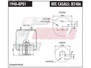 CASALS B2486 dėklas, pneumatinė pakaba
0542943220