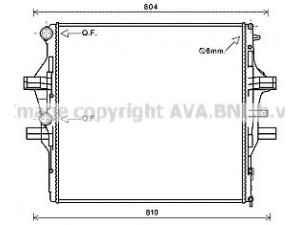 AVA QUALITY COOLING IV2125 radiatorius, variklio aušinimas 
 Aušinimo sistema -> Radiatorius/alyvos aušintuvas -> Radiatorius/dalys
5801255814