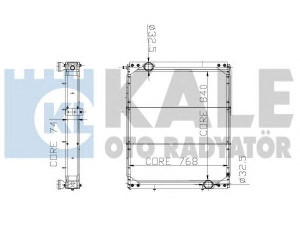 KALE OTO RADYATÖR 152600 radiatorius, variklio aušinimas
83061016519