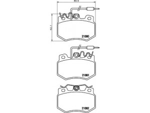 HELLA PAGID 8DB 355 015-591 stabdžių trinkelių rinkinys, diskinis stabdys 
 Techninės priežiūros dalys -> Papildomas remontas
425037, 425077, 425082