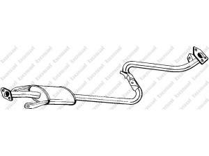 BOSAL 283-111 vidurinis duslintuvas 
 Išmetimo sistema -> Duslintuvas
MB 548471, XB 548471