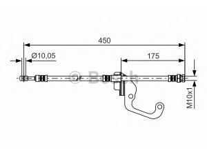 BOSCH 1 987 481 377 stabdžių žarnelė 
 Stabdžių sistema -> Stabdžių žarnelės
58732M1000, 58732 M1000, HB407506