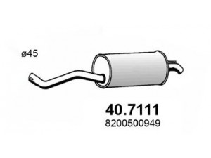 ASSO 40.7111 galinis duslintuvas 
 Išmetimo sistema -> Duslintuvas
8200500949