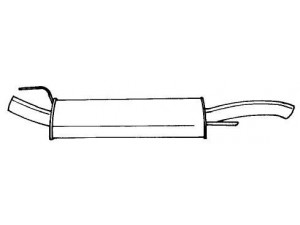 AKS DASIS SG60671 galinis duslintuvas 
 Išmetimo sistema -> Duslintuvas
1H6253609P