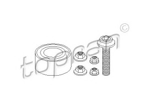 TOPRAN 108 324 rato guolio komplektas 
 Ašies montavimas/vairavimo mechanizmas/ratai -> Rato stebulė/montavimas -> Rato guolis
4B0 498 625A