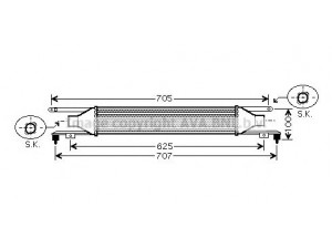 AVA QUALITY COOLING OLA4421 tarpinis suslėgto oro aušintuvas, kompresorius 
 Variklis -> Oro tiekimas -> Įkrovos agregatas (turbo/superįkrova) -> Tarpinis suslėgto oro aušintuvas
6302080, 55702194