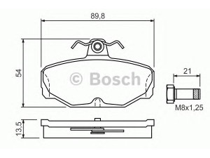 BOSCH 0 986 469 810 stabdžių trinkelių rinkinys, diskinis stabdys 
 Techninės priežiūros dalys -> Papildomas remontas
1543375, 1637872, 1638880, 1648236