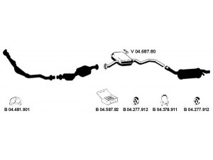 EBERSPÄCHER 042183 išmetimo sistema 
 Išmetimo sistema -> Išmetimo sistema, visa