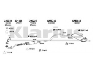 KLARIUS 391719U išmetimo sistema 
 Išmetimo sistema -> Išmetimo sistema, visa