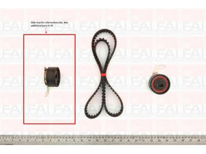 FAI AutoParts TBK198 paskirstymo diržo komplektas 
 Techninės priežiūros dalys -> Papildomas remontas