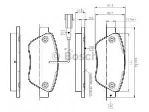BOSCH 0 986 TB2 836 stabdžių trinkelių rinkinys, diskinis stabdys 
 Techninės priežiūros dalys -> Papildomas remontas
77362548, 77363035, 77363942, 77363974