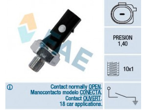FAE 12885 alyvos slėgio jungiklis 
 Variklis -> Variklio elektra
955 606 091 02, 079 919 081