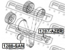 FEBEST 1287-AZER įtempiklio skriemulys, paskirstymo diržas
24840-3E500