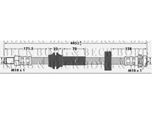 BORG & BECK BBH6978 stabdžių žarnelė 
 Stabdžių sistema -> Stabdžių žarnelės
1138461, 1148270, 98AG2282DC