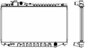 SAKURA  Automotive 1461-0203A radiatorius, variklio aušinimas