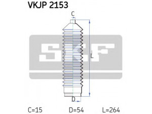 SKF VKJP 2153 gofruotoji membrana, vairavimas 
 Vairavimas -> Gofruotoji membrana/sandarinimai
9941077, 9943623