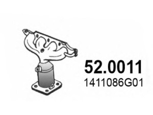 ASSO 52.0011 katalizatoriaus keitiklis 
 Išmetimo sistema -> Katalizatoriaus keitiklis
1411086G01