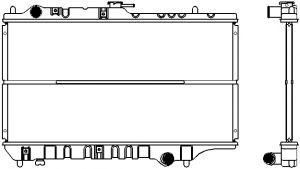 SAKURA  Automotive 1300-0107 radiatorius, variklio aušinimas