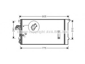 AVA QUALITY COOLING VWA5244 kondensatorius, oro kondicionierius
