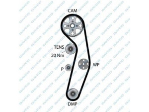 DAYCO 94885 paskirstymo diržas 
 Techninės priežiūros dalys -> Papildomas remontas
038109119L, 038109119N, 038109119P