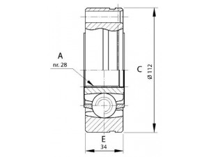 OPEN PARTS CVJ5693.20 jungčių komplektas, kardaninis velenas 
 Ratų pavara -> Sujungimai/komplektas
95534990200, 95534990201, 7L0407331A