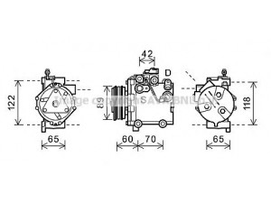 AVA QUALITY COOLING SZAK125 kompresorius, oro kondicionierius 
 Oro kondicionavimas -> Kompresorius/dalys
9520062JA0