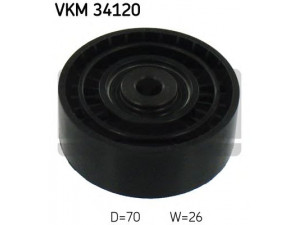 SKF VKM 34120 kreipiantysis skriemulys, V formos rumbuotas diržas 
 Diržinė pavara -> V formos rumbuotas diržas/komplektas -> Laisvasis/kreipiamasis skriemulys
1427973, 1456983, 6G9Q 19A216 AA