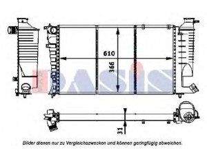 AKS DASIS 160039N radiatorius, variklio aušinimas
96437247