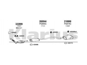 KLARIUS 631520E išmetimo sistema 
 Išmetimo sistema -> Išmetimo sistema, visa