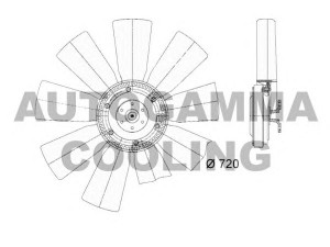 AUTOGAMMA GA225006 ventiliatorius, radiatoriaus