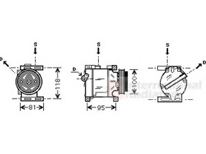 VAN WEZEL 1700K090 kompresorius, oro kondicionierius 
 Oro kondicionavimas -> Kompresorius/dalys
46782669, 51747318, 51804792